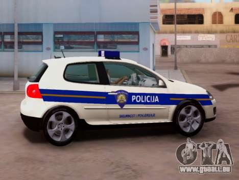 Golf V Kroatischen Polizei Auto für GTA San Andreas
