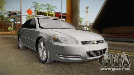 Chevrolet Impala 2008 LTZ Pilot Car pour GTA San Andreas