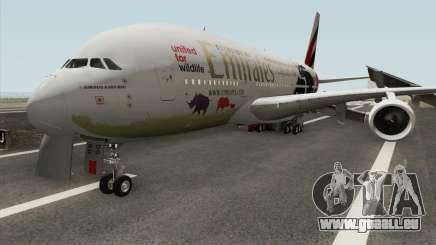 Airbus A380-800 (United For Wildlife Livery) für GTA San Andreas
