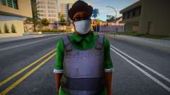 Smokev in einer Schutzmaske für GTA San Andreas